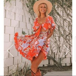 Spell & The Gypsy Lily Playdress Red Floral